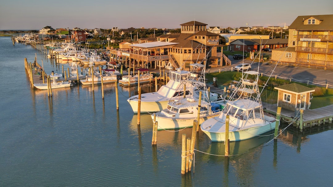 Beaufort, North Carolina waterfront harbor